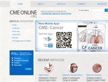 Tablet Screenshot of cmeonline.org